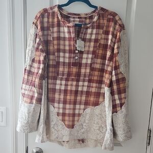 Flannel And Lace FREE PEOPLE TUNIC